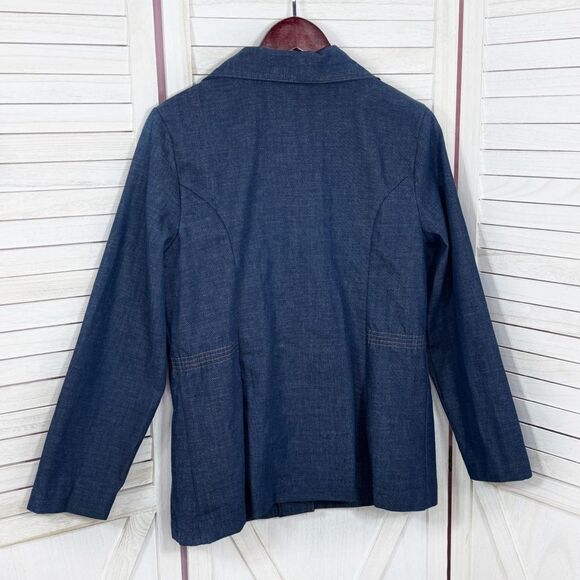 Vintage 70s Levi’s Safari Denim Blazer Leisure Jacket Orange Tab Blue Large - Picture 10 of 15